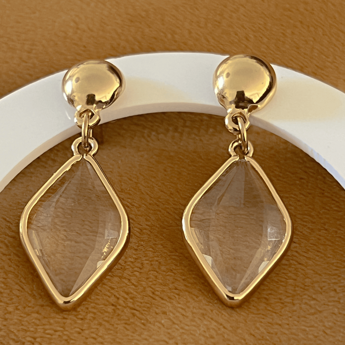 BOUCLES D'OREILLES ANOUK finition or 14k - 24K