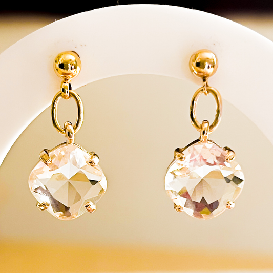 BOUCLES D'OREILLES CAPUCINE finition 14k