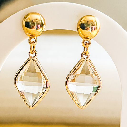BOUCLES D'OREILLES ANOUK finition or 14k - 24K