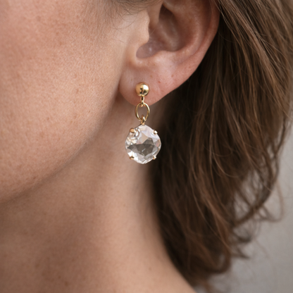 BOUCLES D'OREILLES CAPUCINE finition 14k