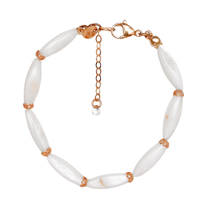 BRACELET GWENN en nacre et éclats dorés