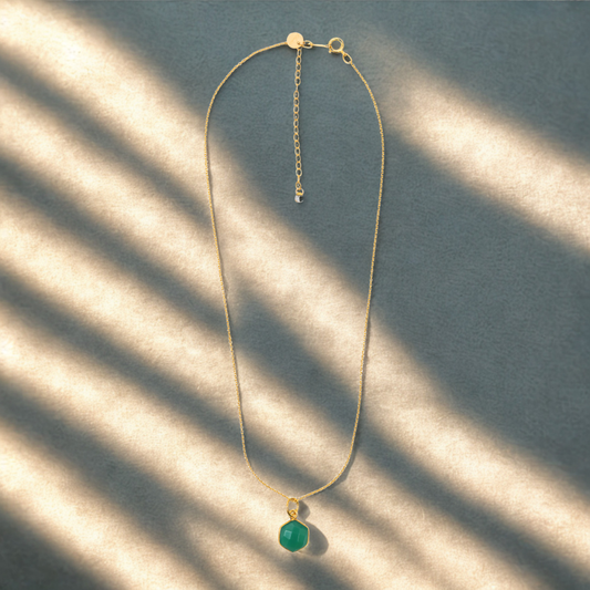 COLLIER GLORIA ONYX VERT